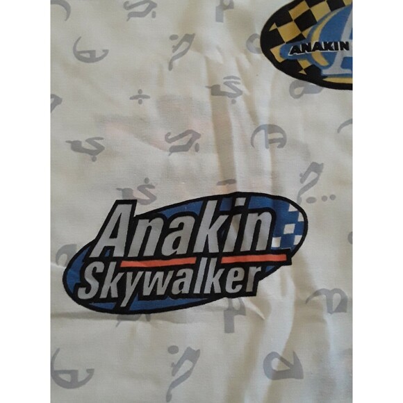 Vintage Sheet Star Wars ,Twin Flat  Anakin Skywalker Sebulba USA - Picture 4 of 5